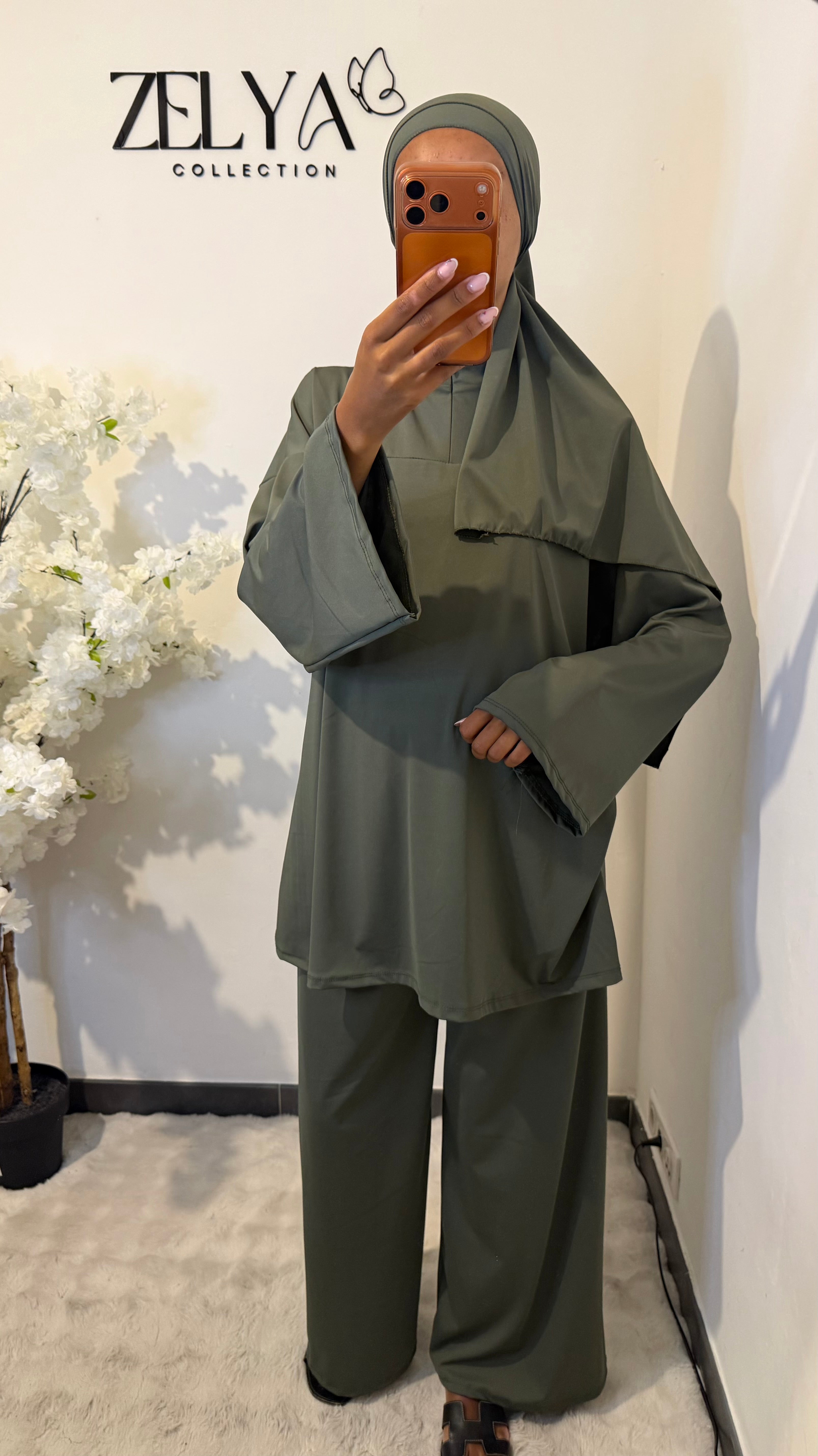 Burkini 3 pièces avec zip