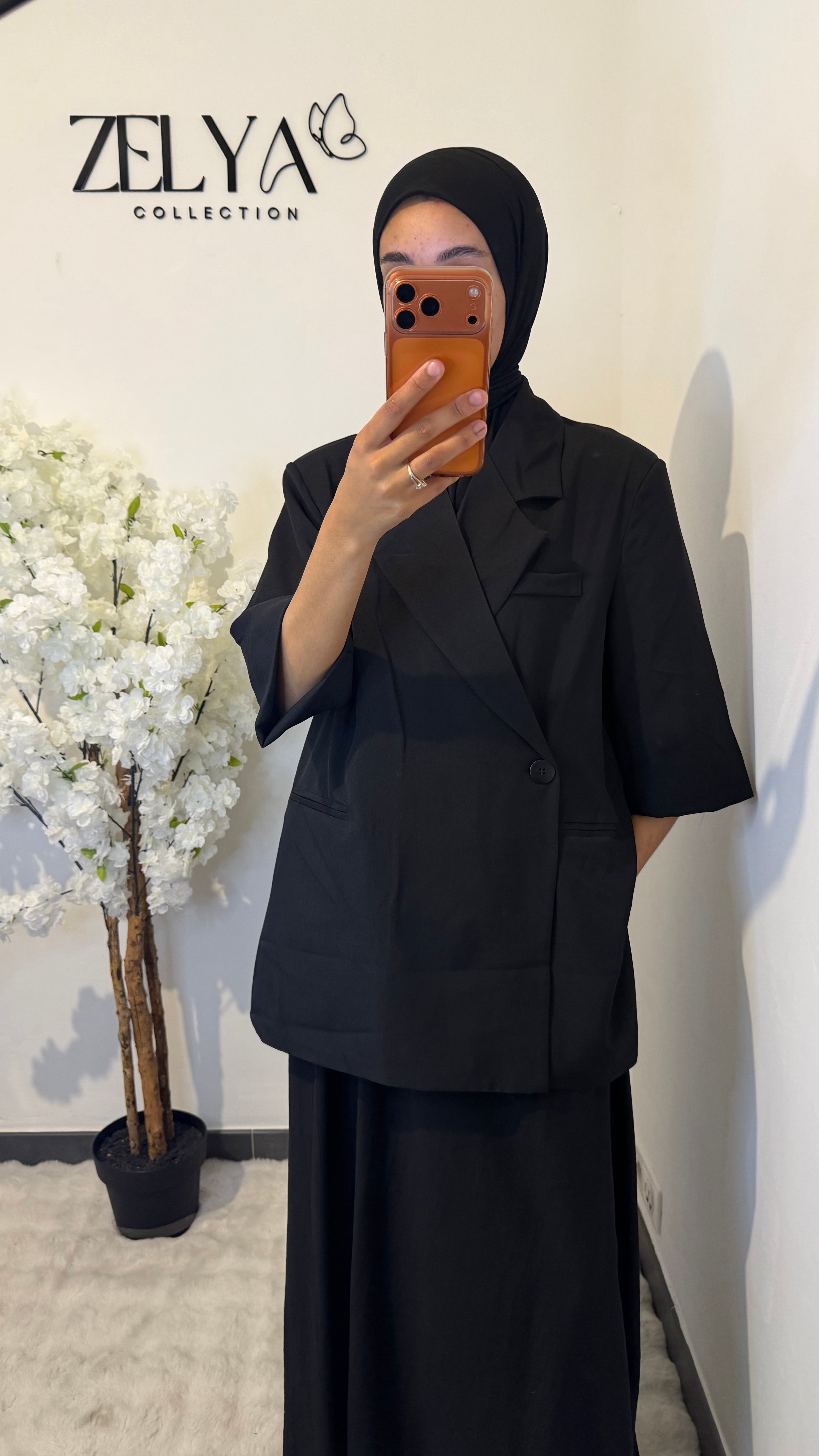 Blazer manches courtes