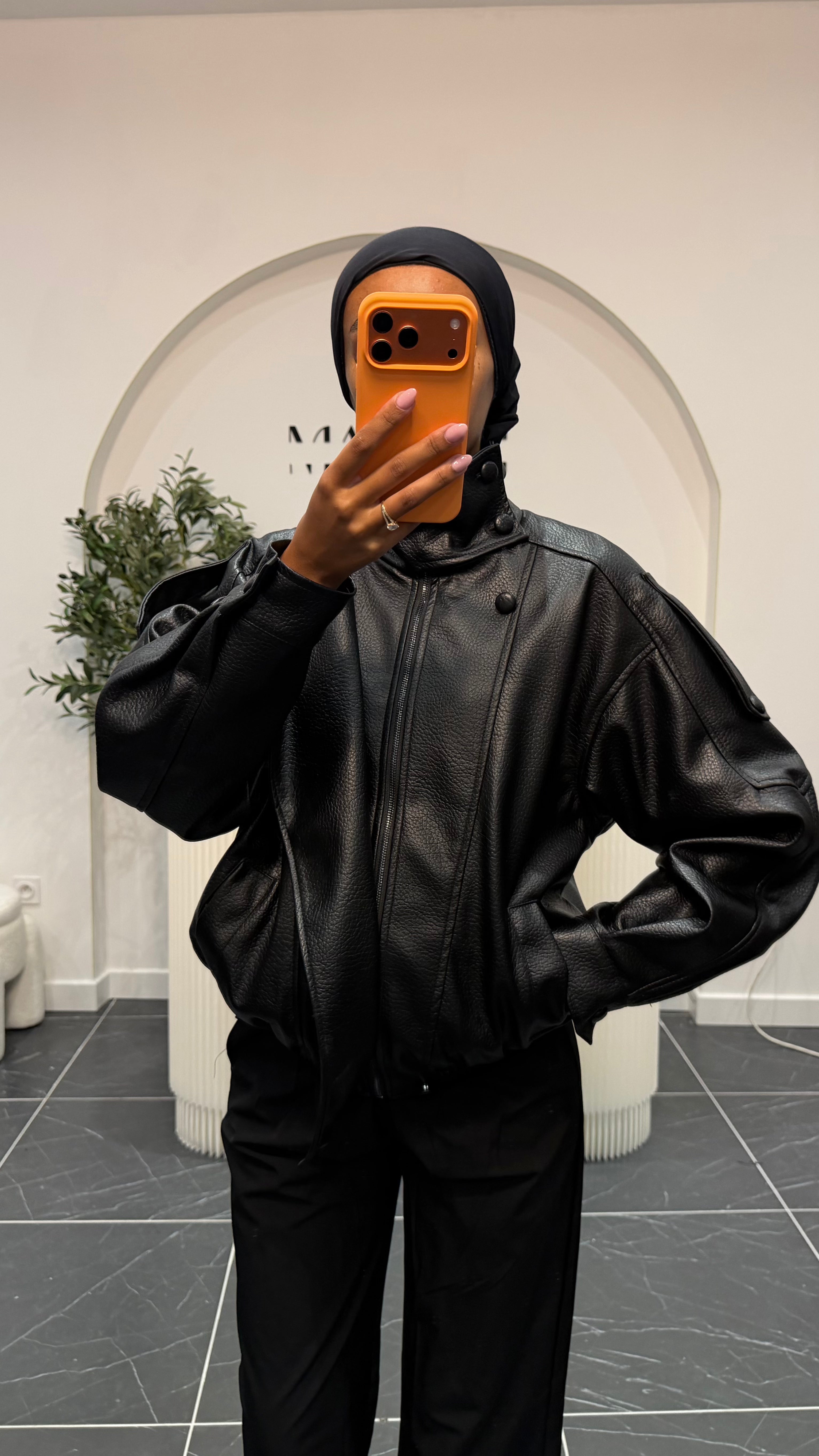 Veste en similicuir Z