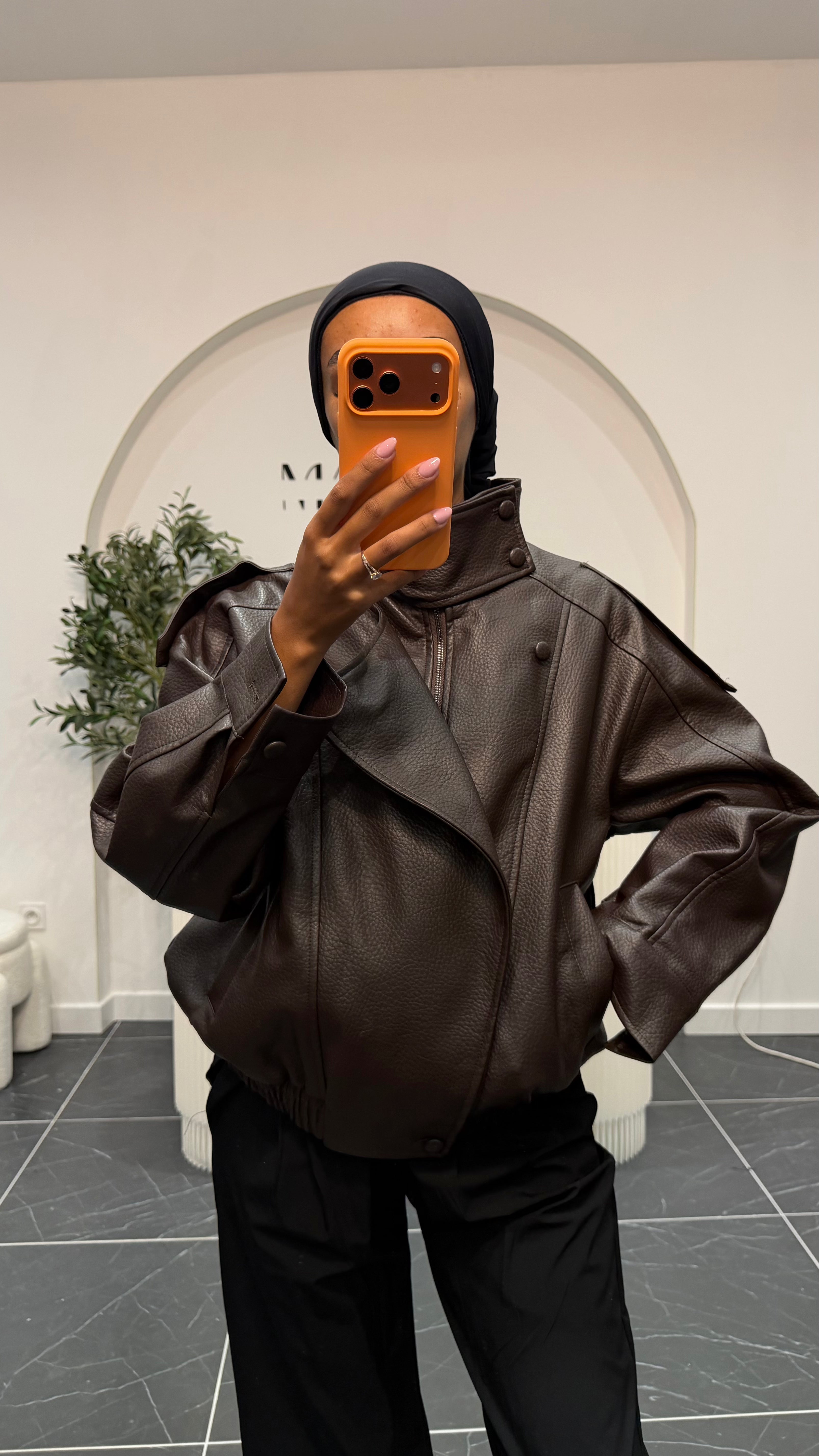 Veste en similicuir Z