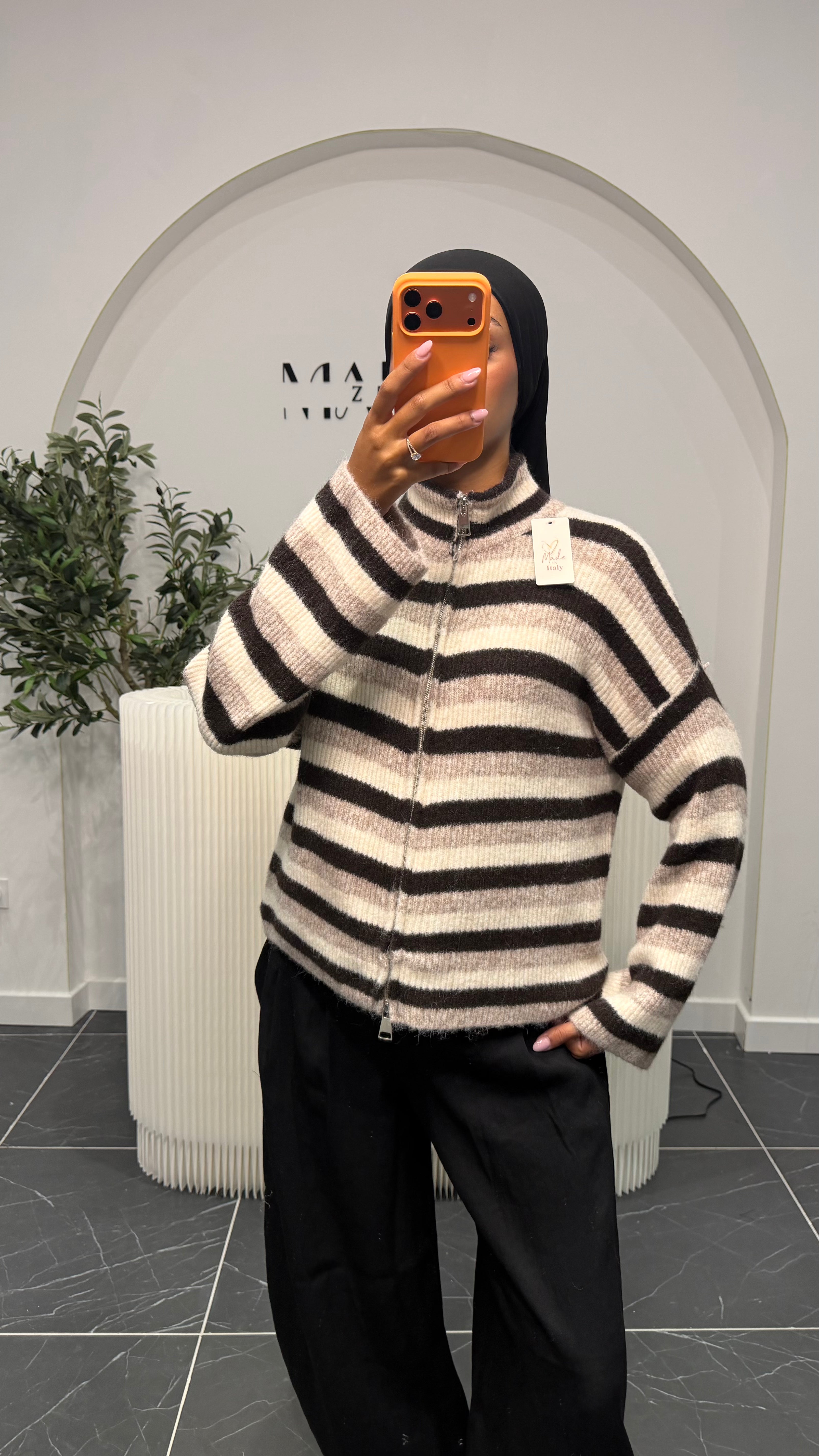 Gilet rayé