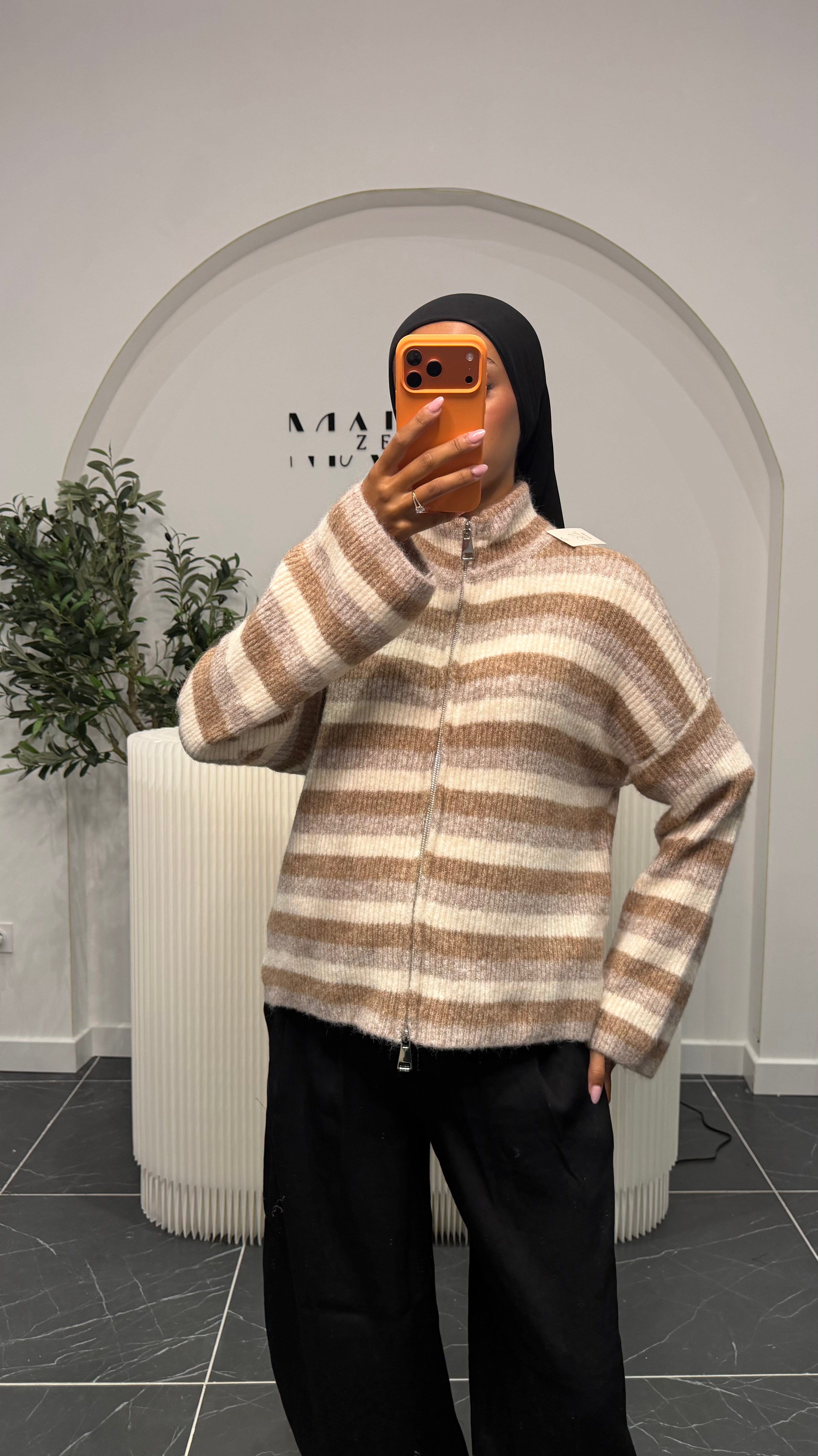 Gilet rayé