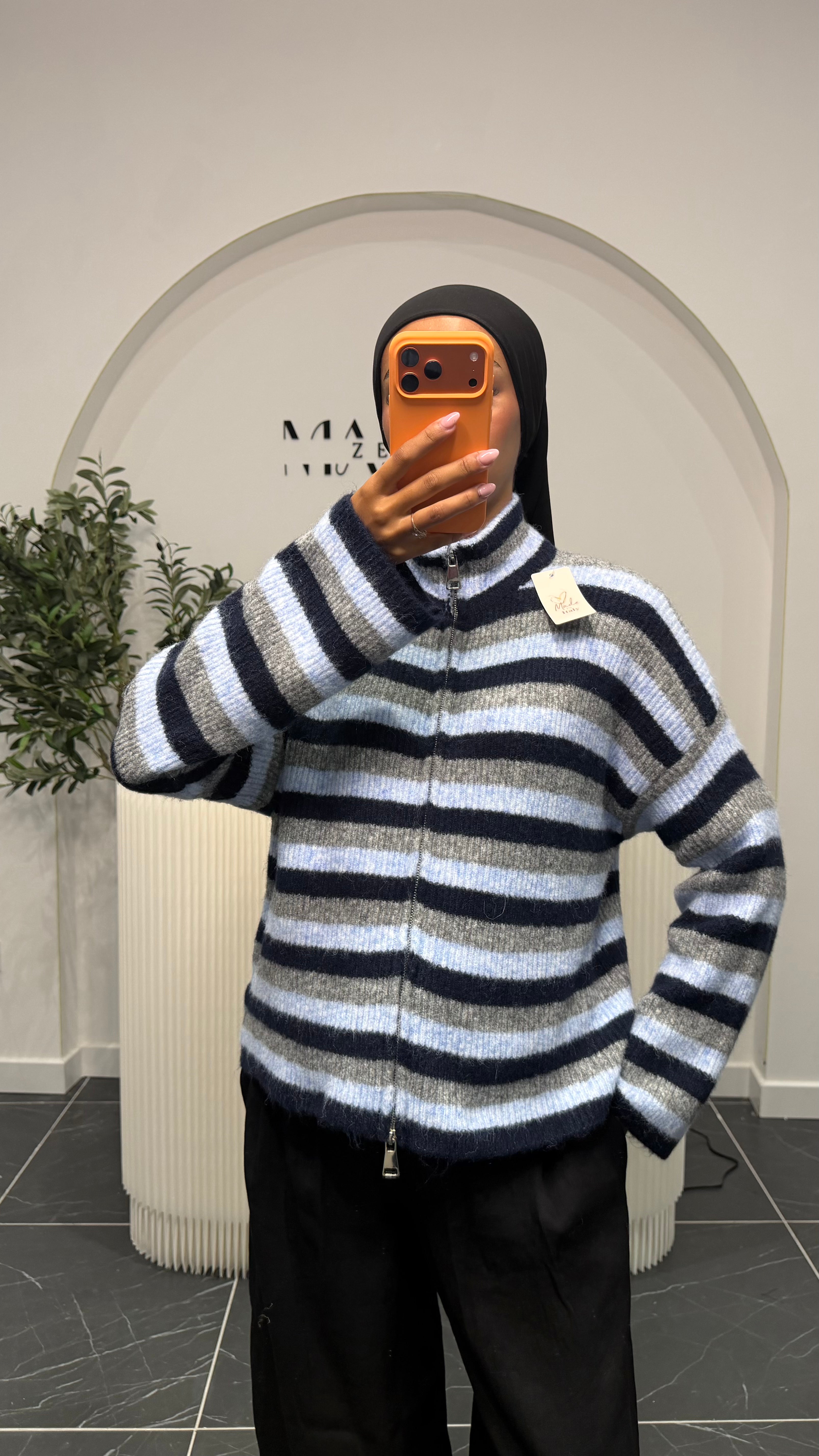 Gilet rayé
