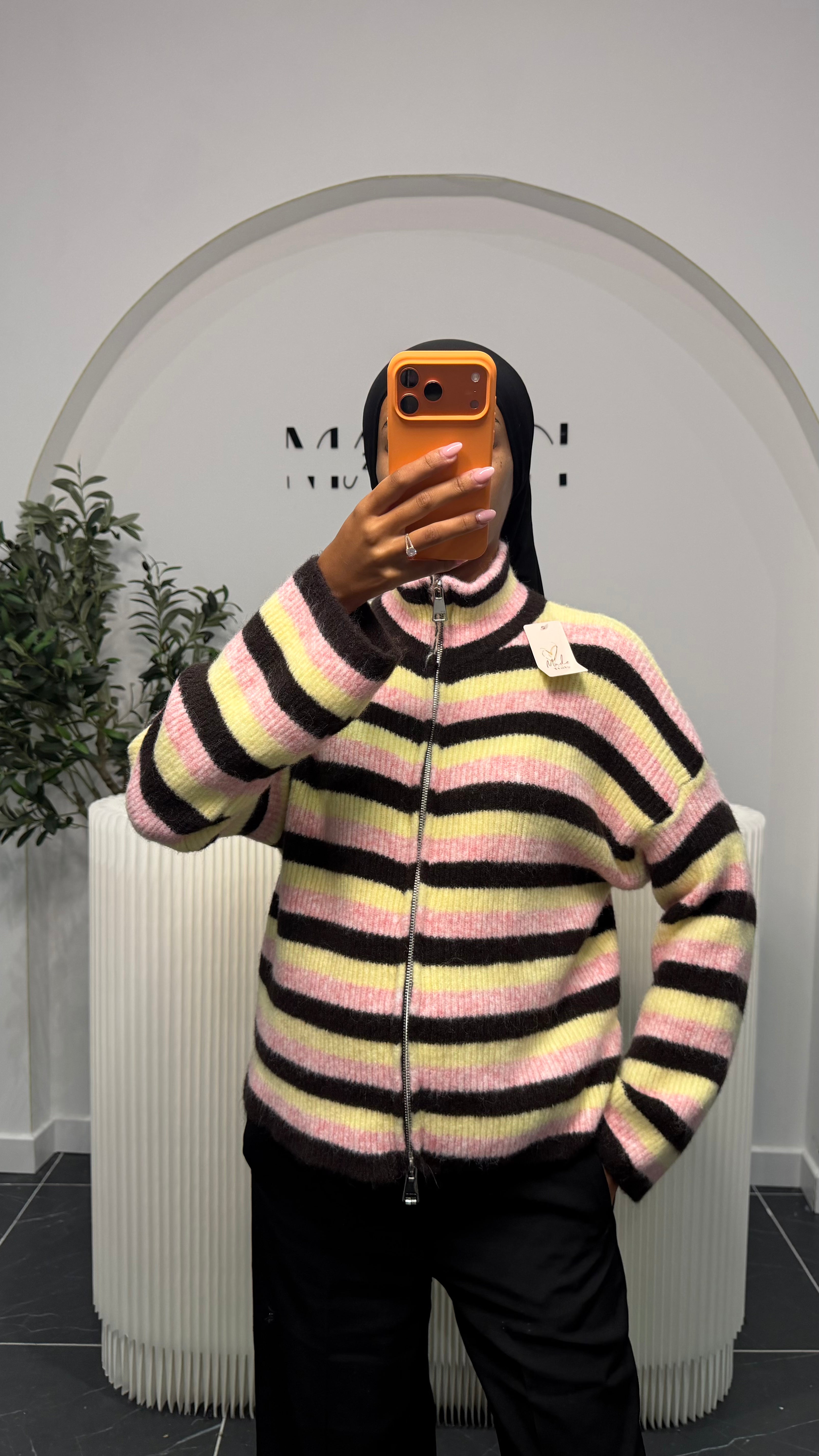 Gilet rayé