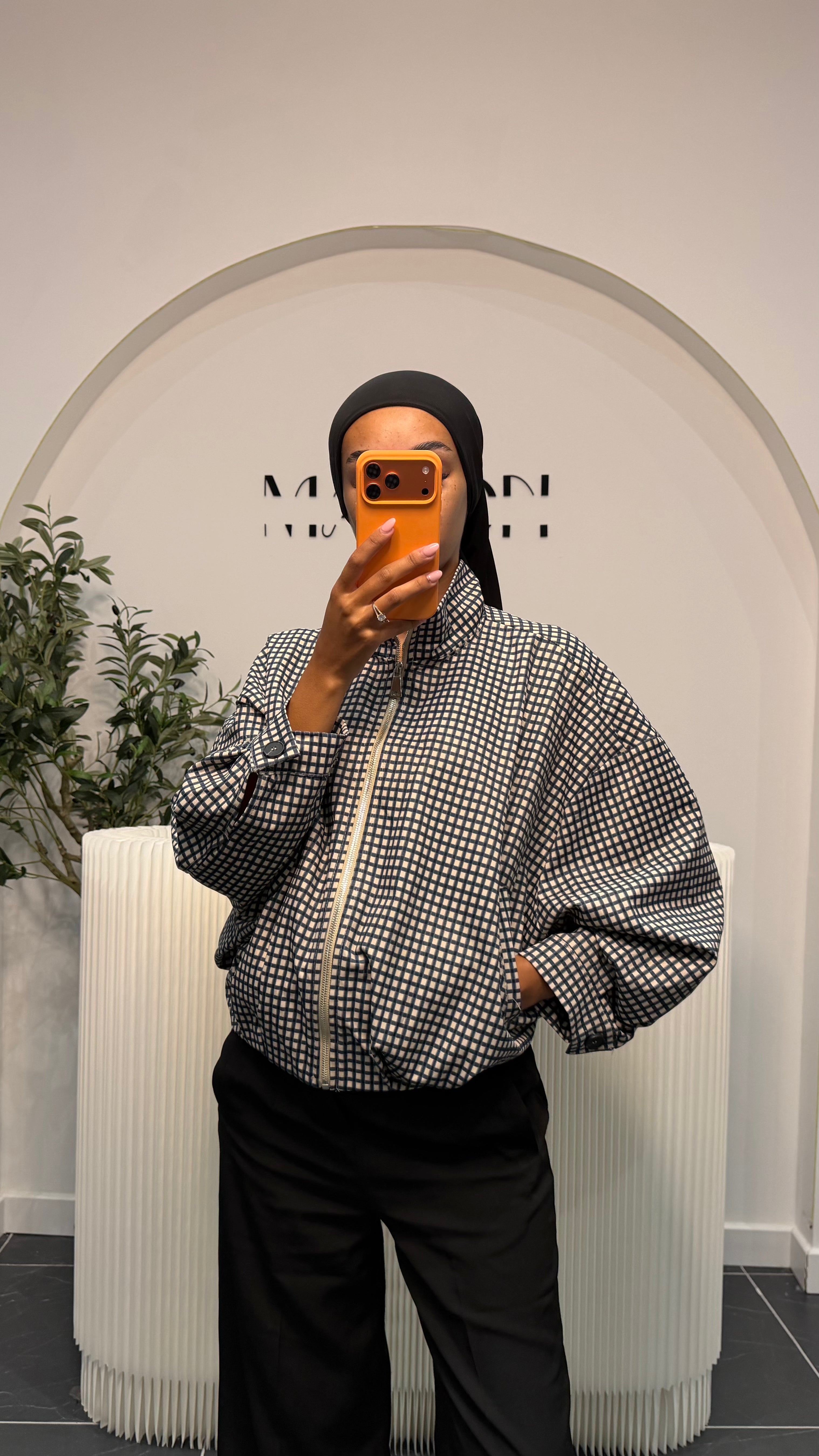 Veste à carreaux