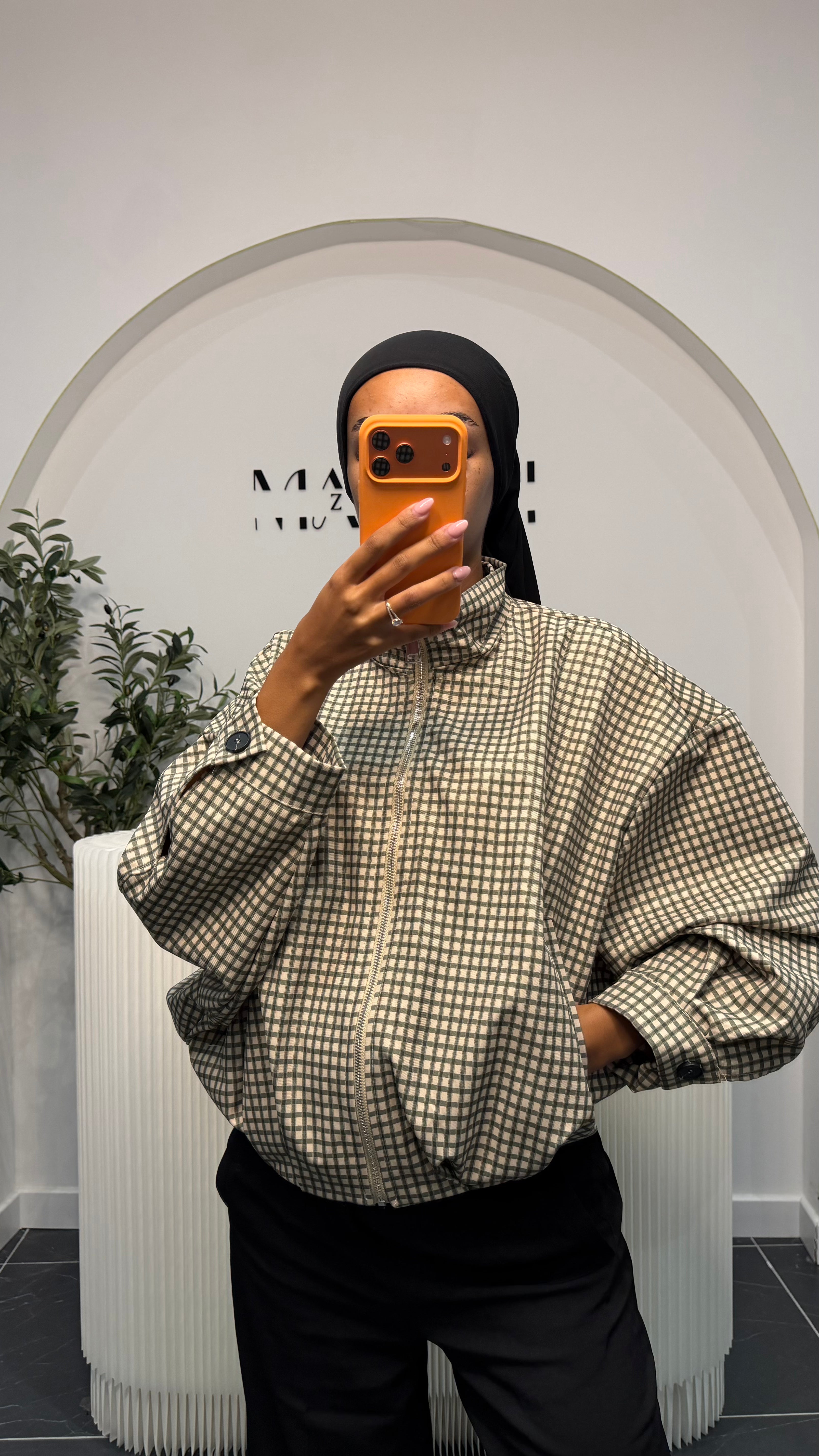 Veste à carreaux