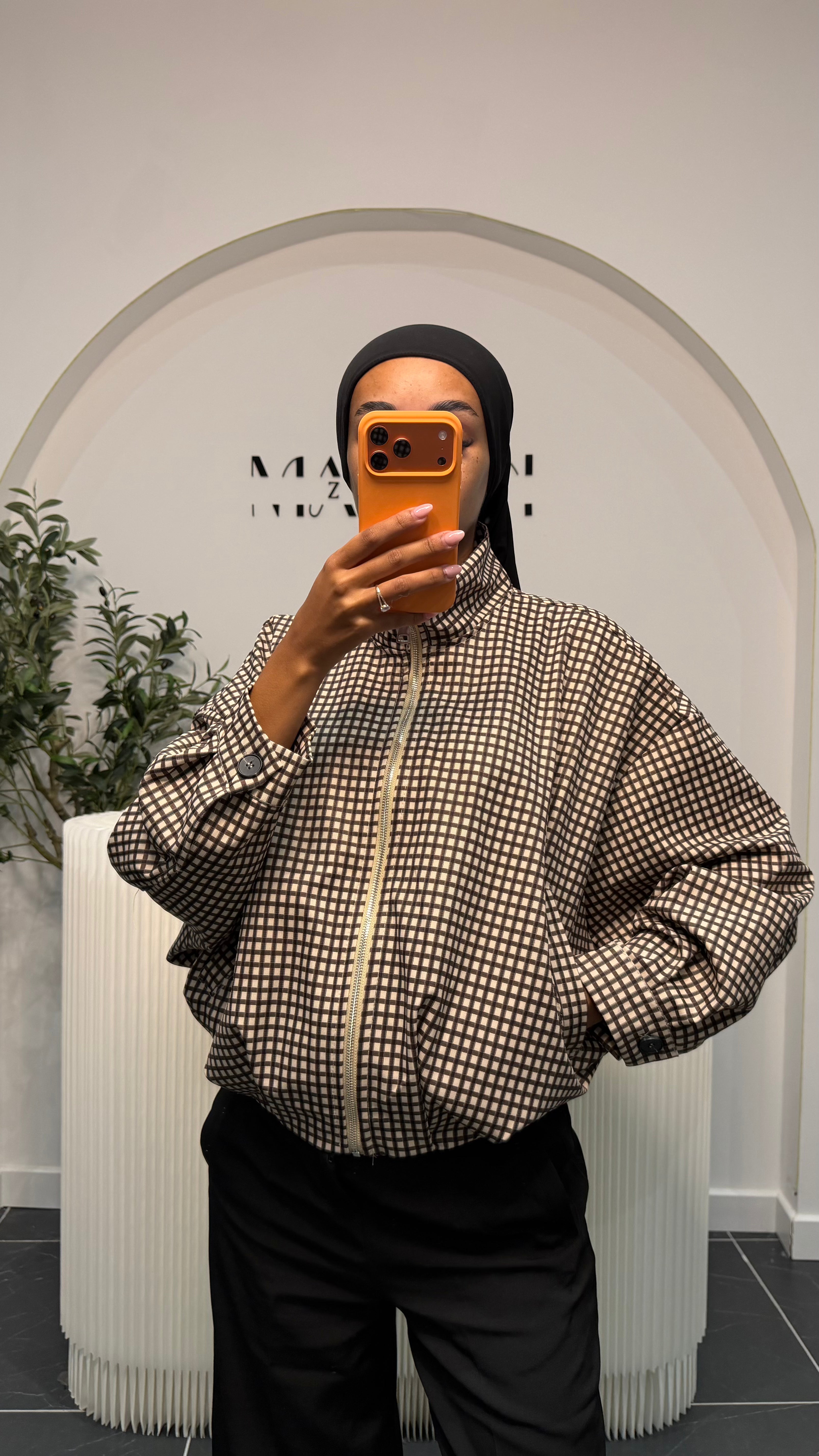 Veste à carreaux
