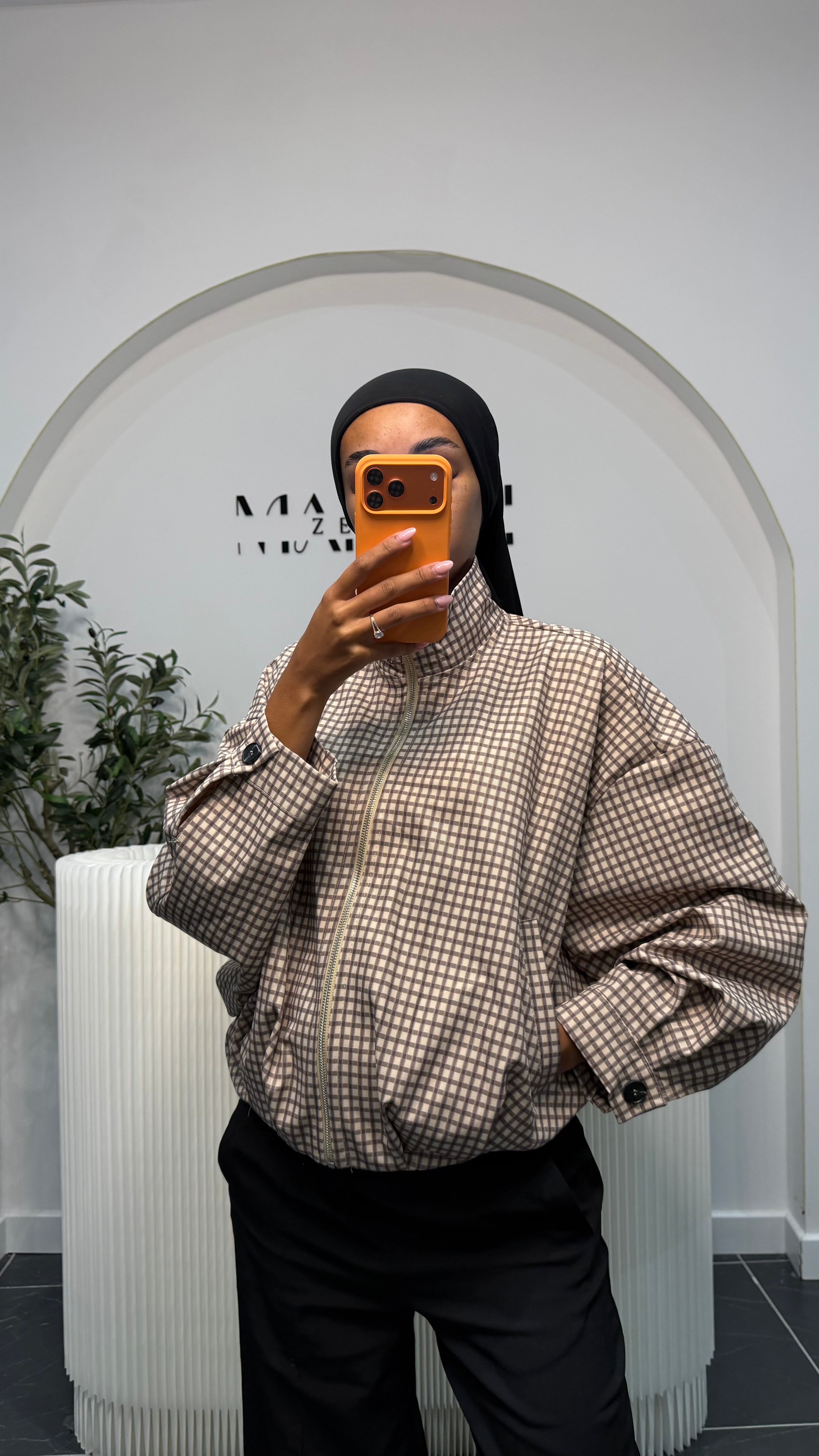 Veste à carreaux