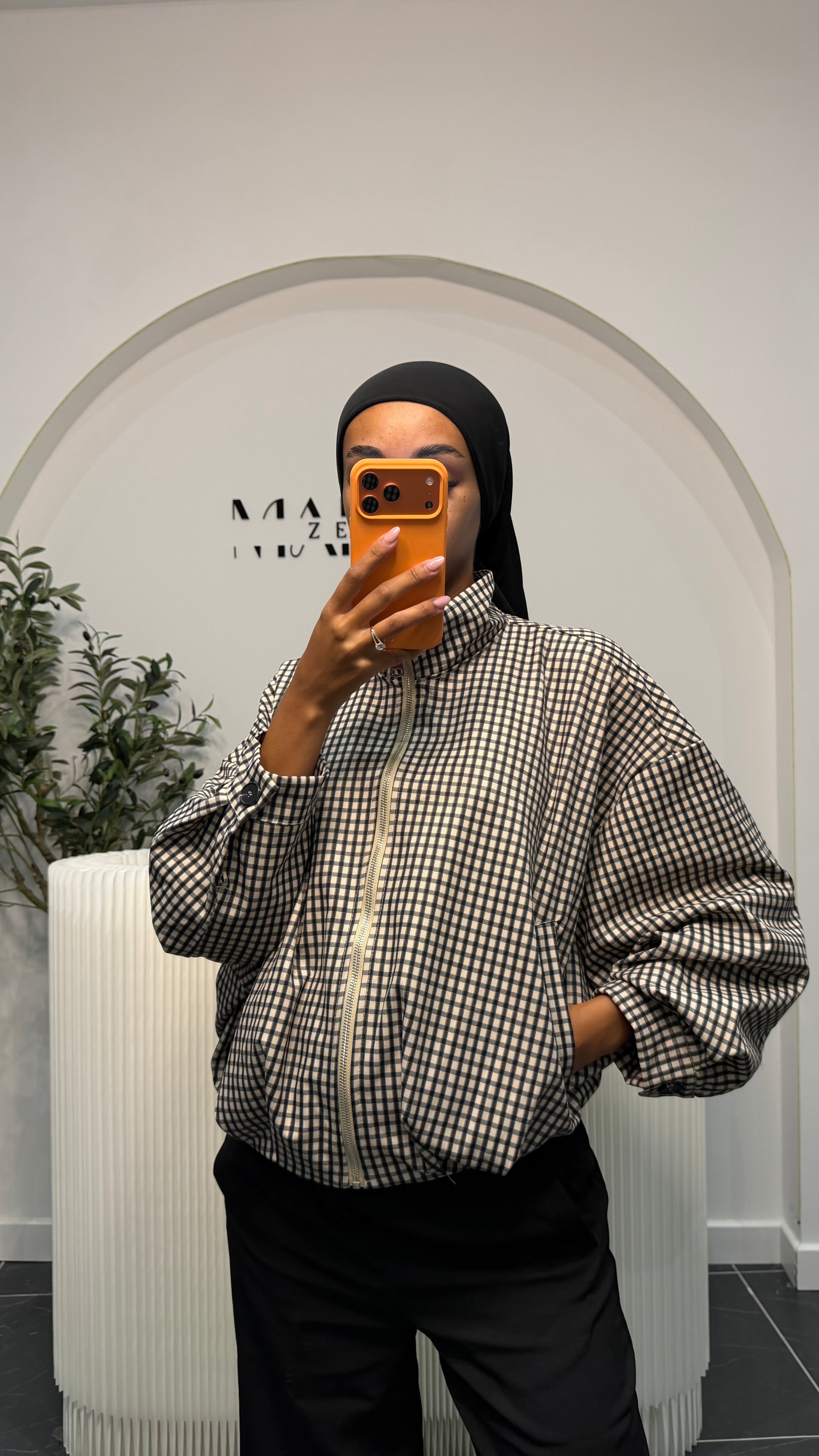 Veste à carreaux